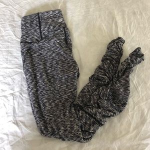 Lululemon Striped Scrunched Leggings